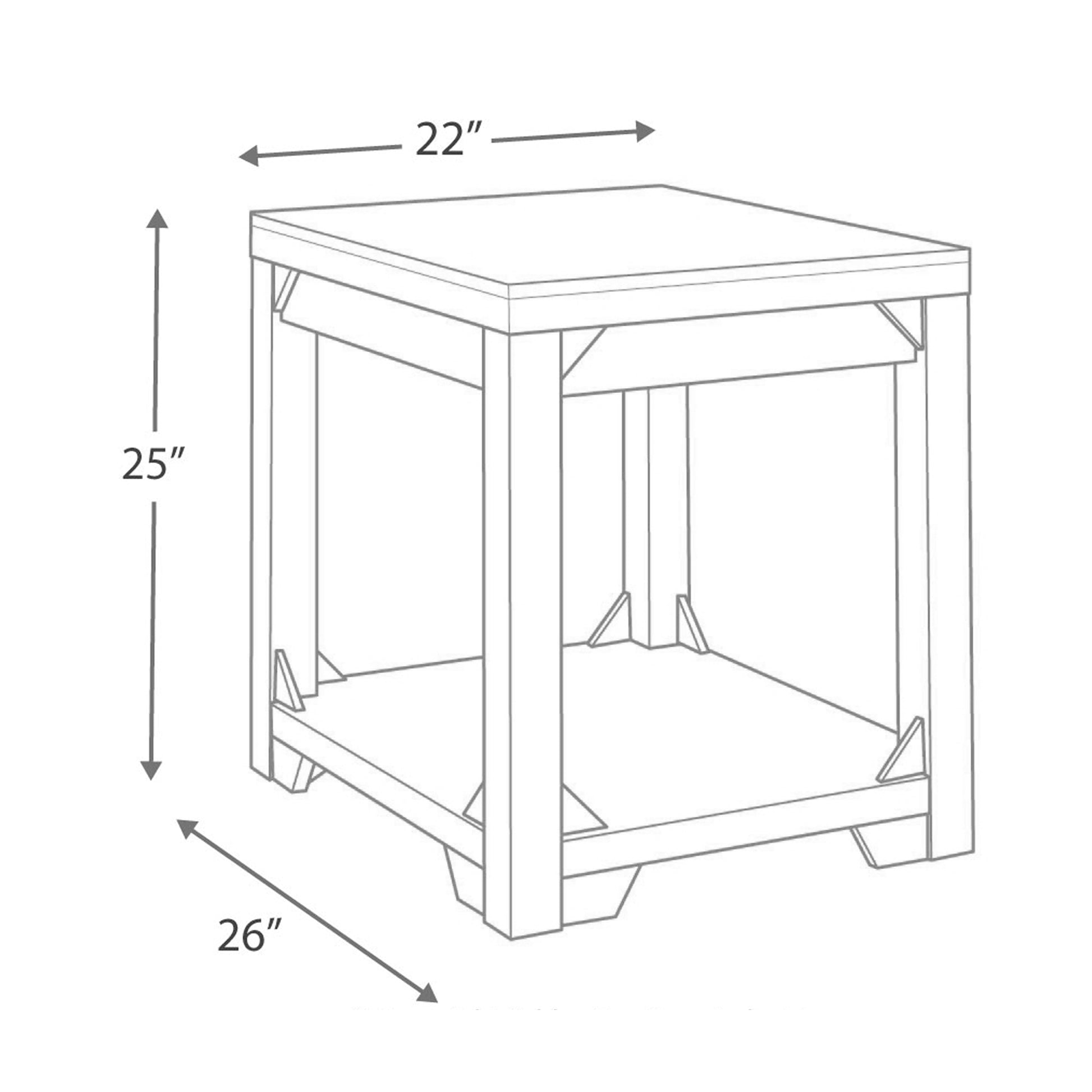 Farmhouse Style Wooden End Table With Plank Design Open Shelf, White White Wood