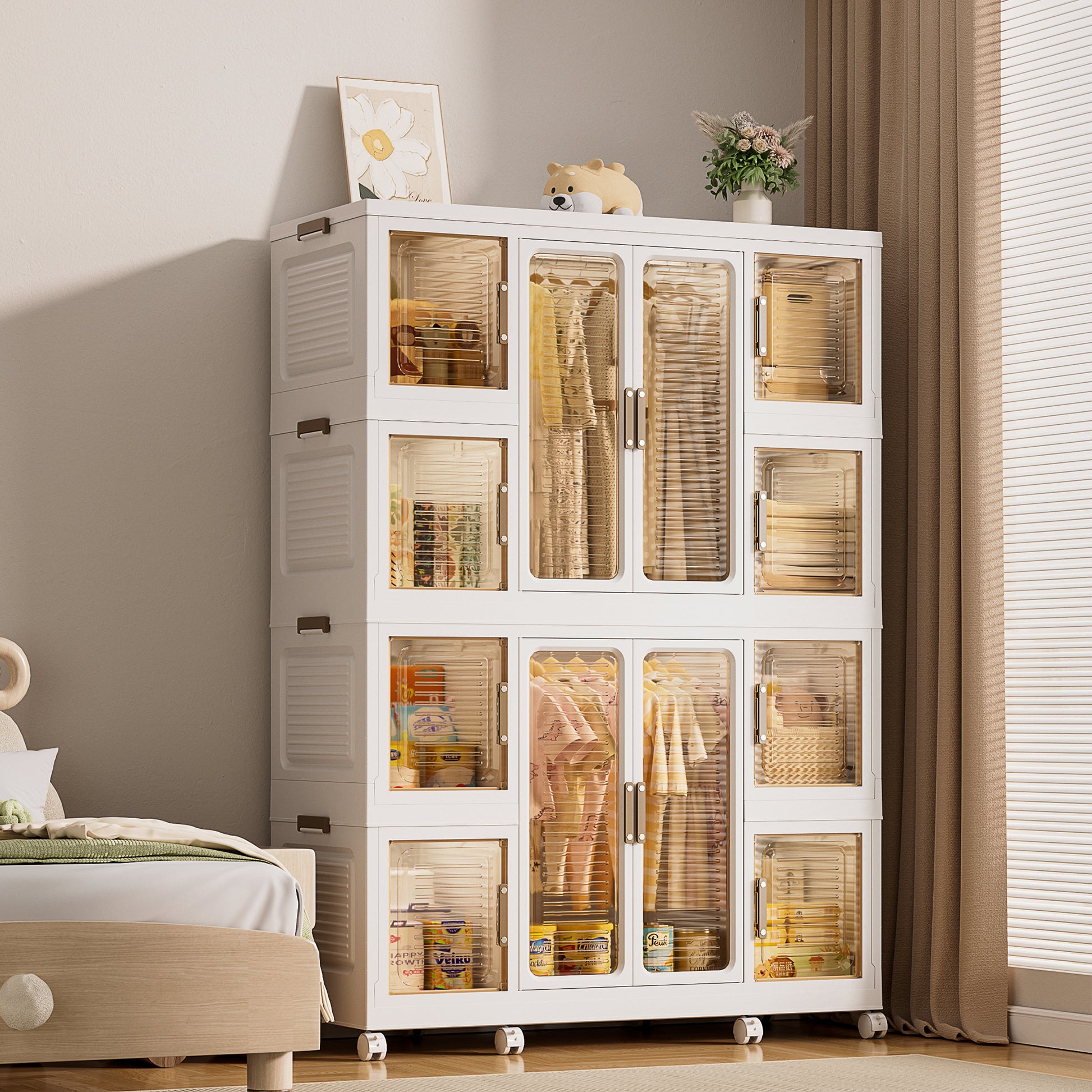 Portable Wardrobe Closet Storage Organizer For Clothes,Clothes Dresser,12 Magnetic Doors 12 Cubes & 2 Hanging Rod,16 Pcs Hangersbaby Wardrobe Storage ... Portable Wardrobe Closet Storage Organizer For Clothes,Clothes Dresser,12 Magnetic Doors 12 Cubes & 2 Hanging Rod,16 Pcs Hangersbaby Wardrobe Storage ...