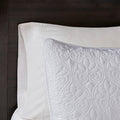 Reversible Quilt Set White King Cal King King White Cotton