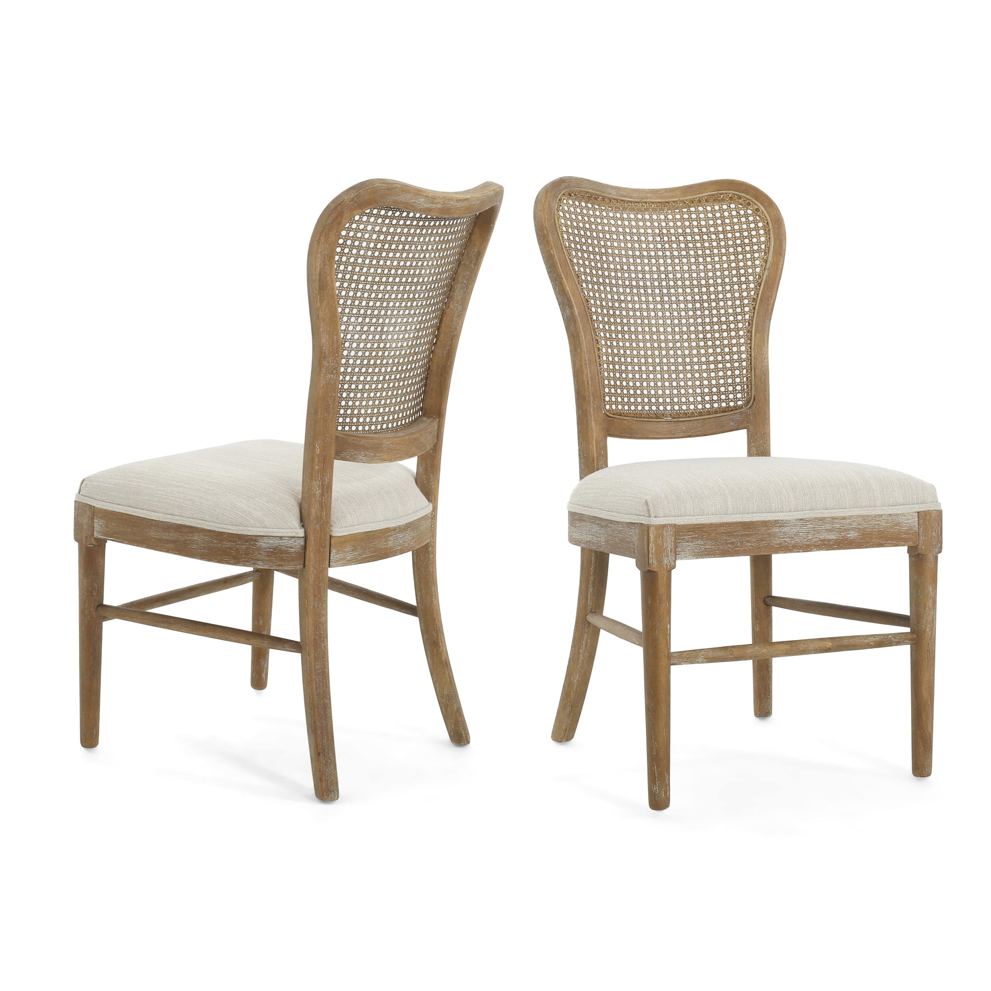 Dining Chair Set Of 2 Dark Brown Set Of 2 Fabric