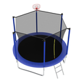 8Ft Trampoline Blue Blue Metal