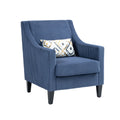 Coolmore Modern Accent Chair,Upholstered Armchair With Scooped Arms For Bedroom,Apartment,Studio,Office,Waiting Room Blue Corduroy Blue Primary Living Space Foam Corduroy