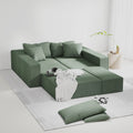 Modern Upholstered Sectional Sofa Couch Set,Modular 132