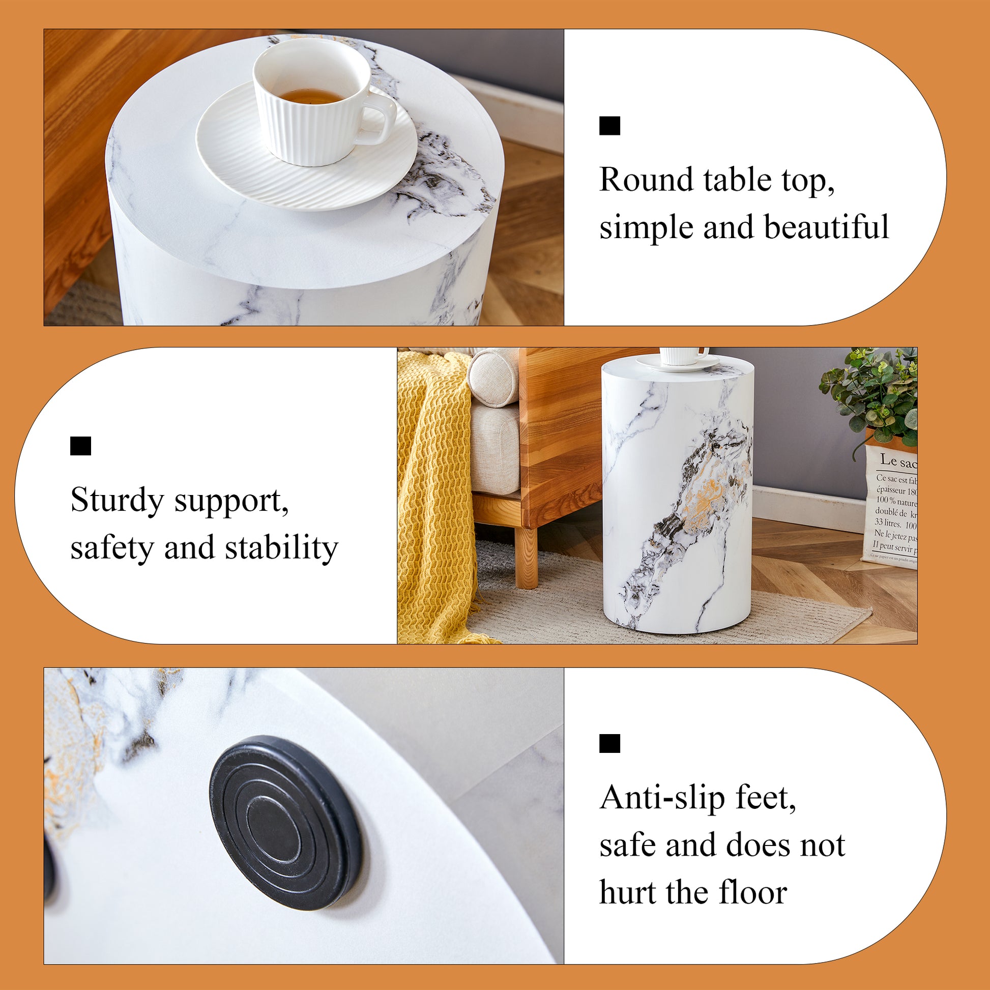 The Cylindrical Table With Its Patterned Design Can Be Easily Integrated Into A Variety Of Interior Styles, From Coffee Tables To Small Dining Tables, Workbenches Or Makeshift Writing Desks. White Mdf
