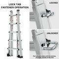 Aluminum Multi Position Ladder With Wheels, 300 Lbs Weight Rating, 22 Ft Metallic Grey Aluminium Alloy