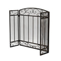 Fire Screen Black Gold Iron