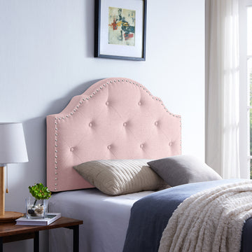 Twin Size Headboard Twin Blush Fabric