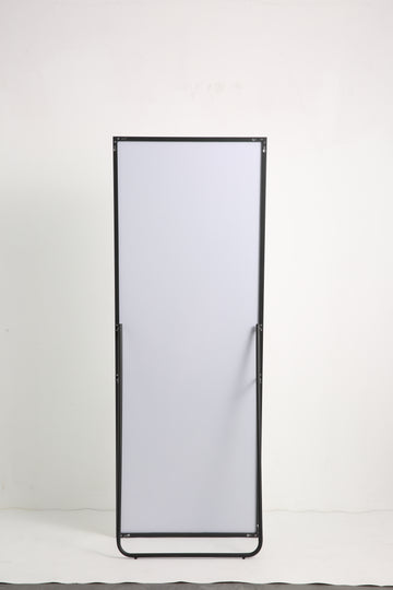 65*24 Inch Floor Mirror Full Length Mirror Ultra Thin Aluminum Alloy Frame Modern Style Standing Hanging Mirror Wall Mounted Mirror Black Modern Glass Metal