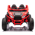 24V Two Seater Kids Ride On Utv W Parents Control,20In Seat Width,400W Super High Power,Four Wheel Suspension,Bluetooth,Mp3,Usb,Led Light,Horn,Rear Storage Space,Speeds 3.73 4.97Mph For Kids Aged 3