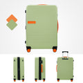 Hardshell Luggage Sets 3 Pcs Contrast Color Suitcase With Spinner Wheels And Tsa Lock 20