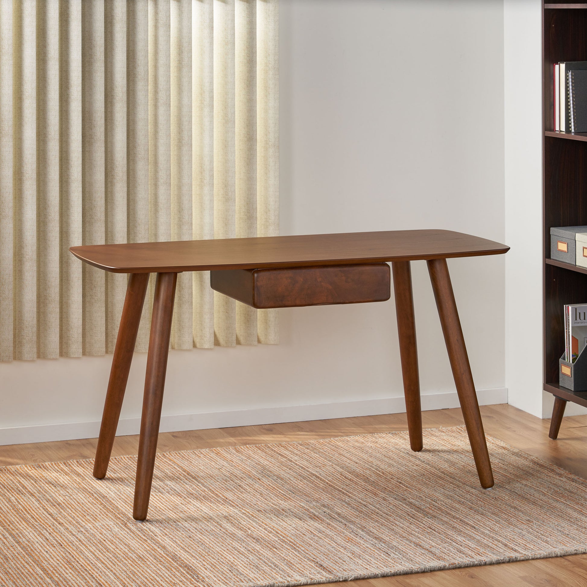 Study Table Walnut Mdf