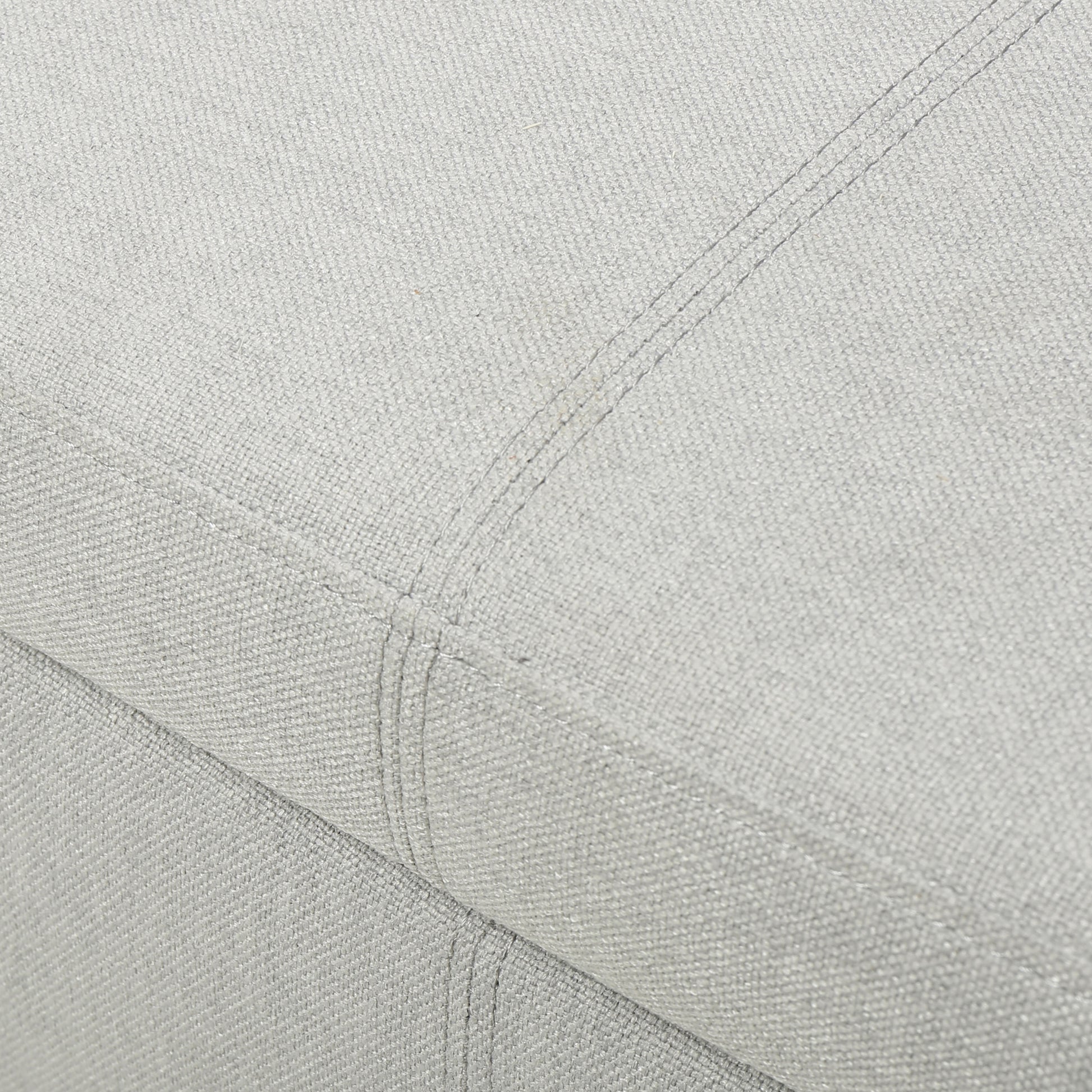 Hayes Armed Storage Bench Light Grey Fabric