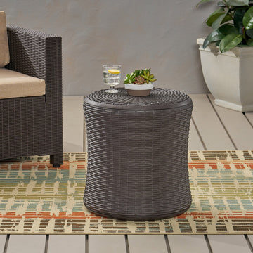 Olivo Patio Table - Dark Brown Polypropylene