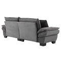 Corduroy Sofa Sleeper Couch Loveseat Sofa With Pillows Comfy Upholstered Deep Seat Sofa For Bedroom,Living Room,Apartment,Office,Dorm Grey Corduroy Grey Foam Upholstered 2 Seat