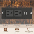 Vinsetto Industrial Printer Stand With Usb Charging Ports, Rustic Brown Rustic Brown Particle Board