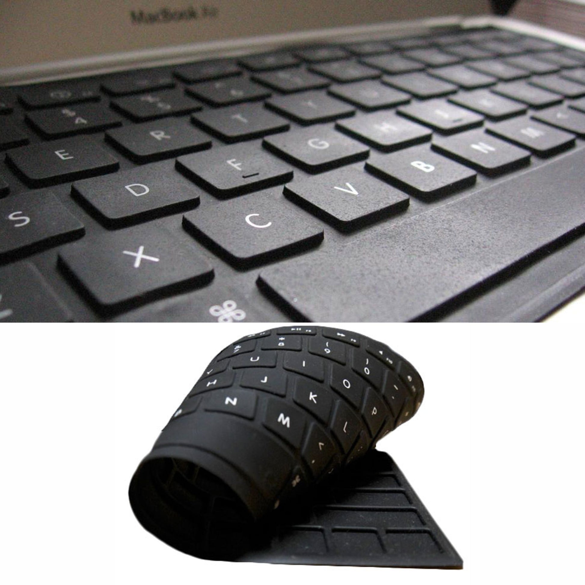 13.3 Air 13.3 15.4 Retina Keyboard Protector Black Black Plastic