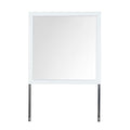 Maloise White Mirror White Solid Wood Mdf
