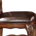 Wooden Counter Height Chaircherry Oak Brown, Set Of 2 Brown Wood