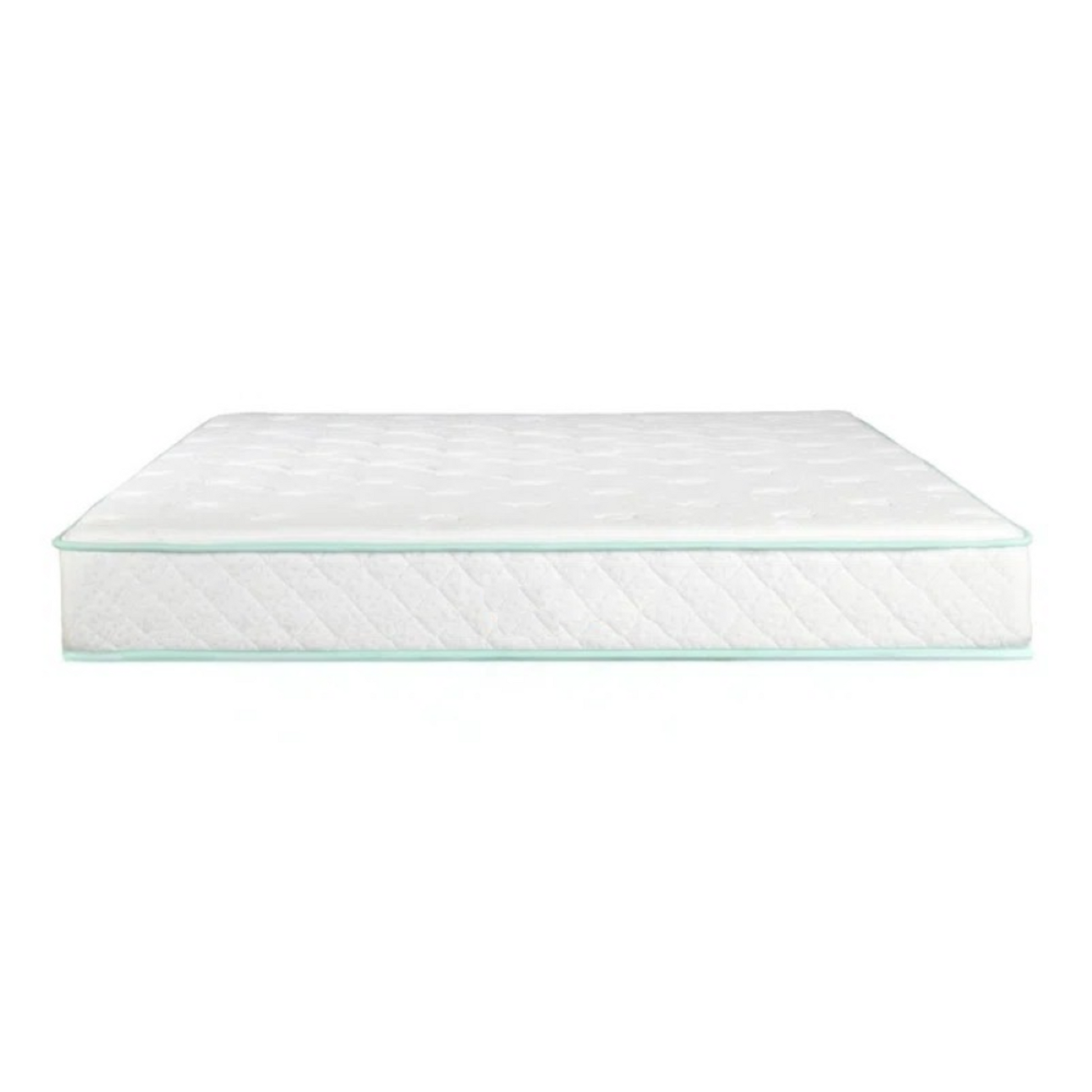 Twin Xl Size 9 Inch Excellence Medium Tight Top Hybrid Aloe Vera Foam Encased Pocket Coil Mattress White Green Foam Spring Twin Xl