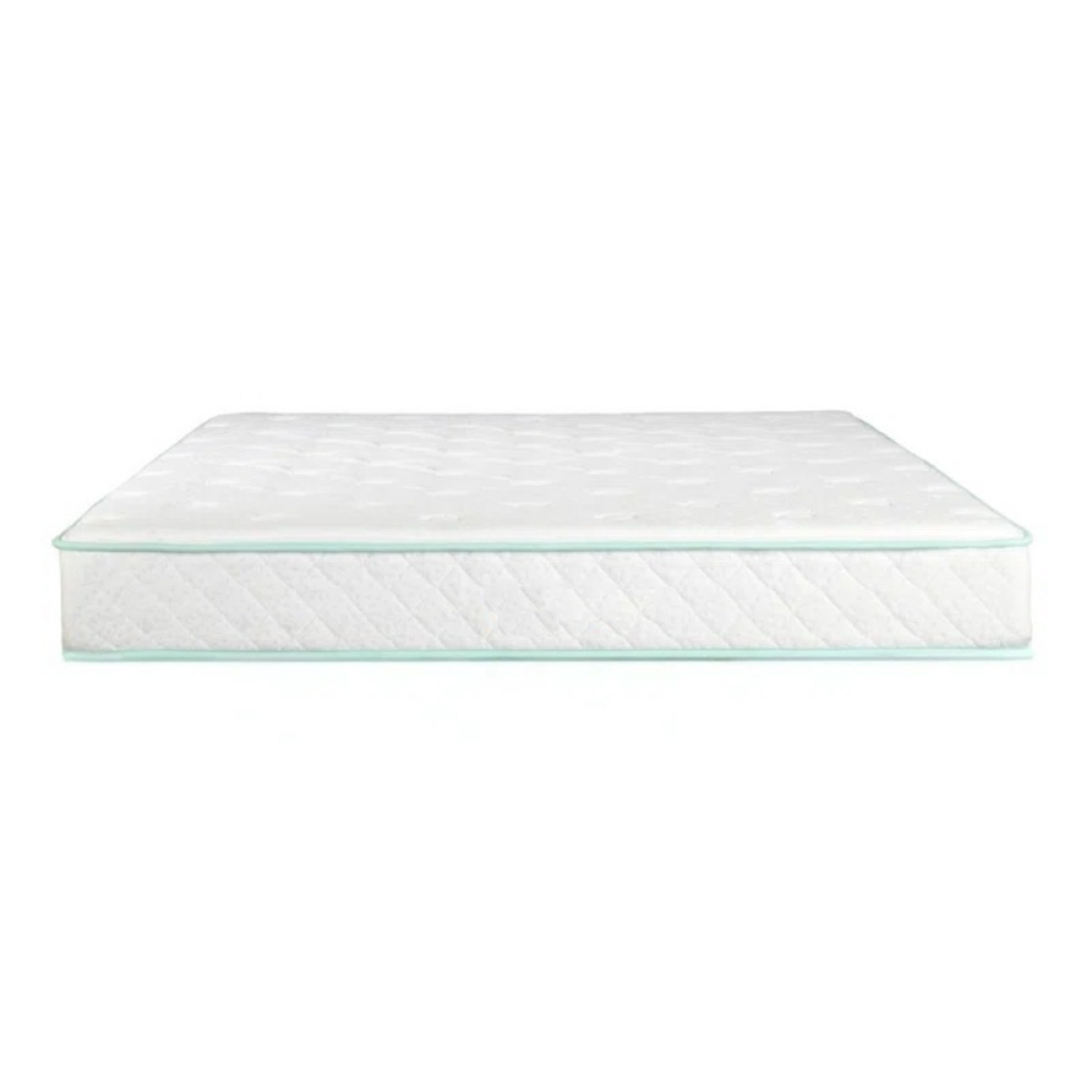 Queen Size 9 Inch Excellence Medium Tight Top Hybrid Aloe Vera Foam Encased Pocket Coil Mattress White Green Foam Spring Queen