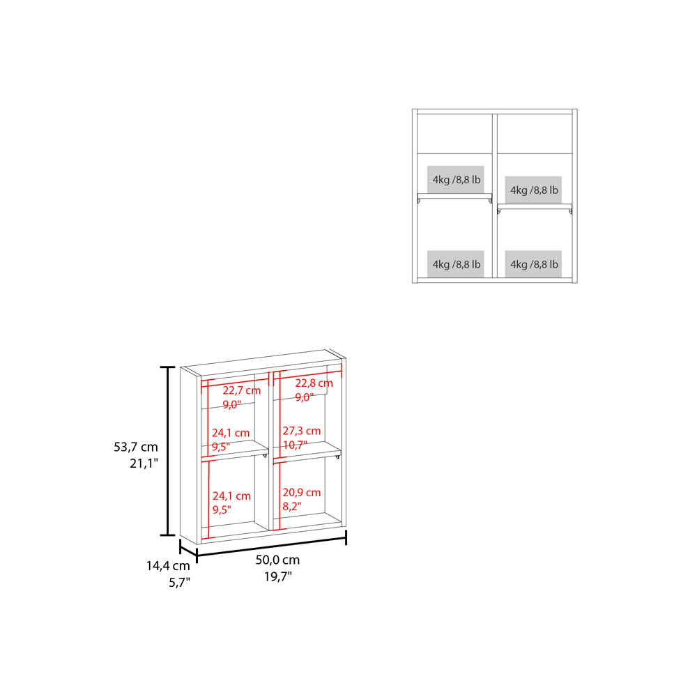 Medicine Cabinet Clayton, Bathroom, White White Particle Board Engineered Wood