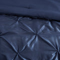 7 Piece Tufted Comforter Set Navy King King Navy Polyester
