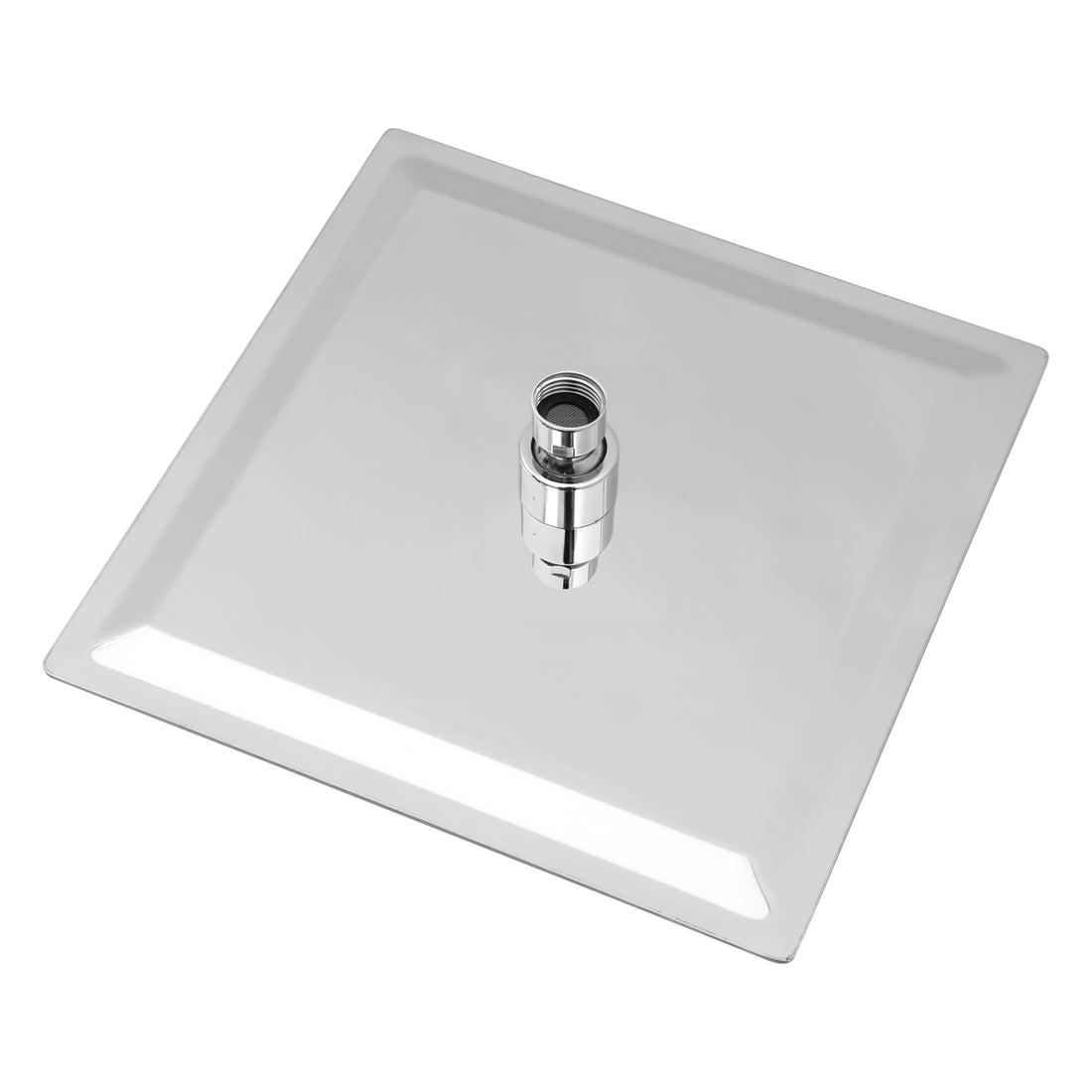 8" Square Rainfall Shower Head, Wall Ceiling Mounted, Chrome Chrome Stainless Steel