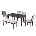 6 Piece Kitchen Dining Table Set, 60