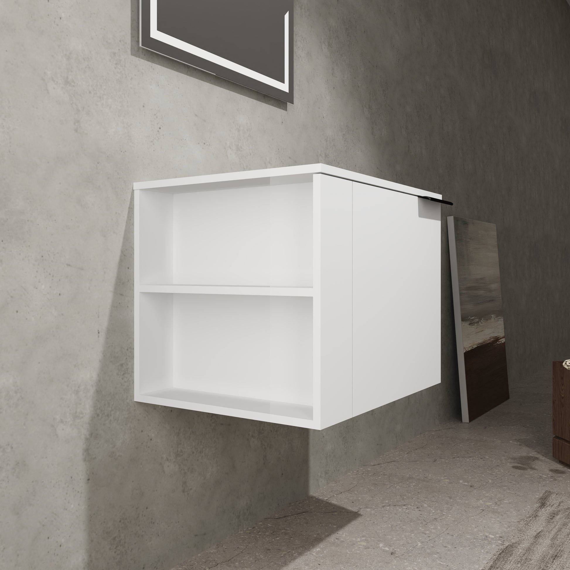 24 "Bathroom Vanity Sink Combo For Big Space,Modern Bathroom Cabinet Cabinet Combination, Bathroom Sink Cabinet Set Without Sink,White Composable Ameican White Oak Bathroom American Design