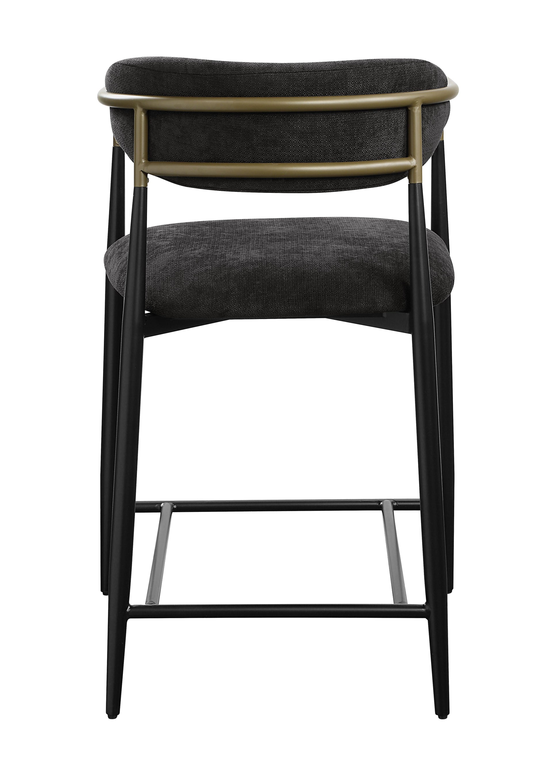 Jaramillo Counter Height Chair Assembled , Black Fabric & Black Finish Dn02716A Black Wood Metal