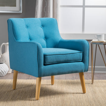 Arm Chair Teal Fabric