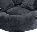 Coolmore Lazy Sofa Durable Comfort Lounger High Back Bean Bag Chair Couch With Three Pillows For Adults And Kids, Indoor & Outdoor, Single Gaming Sofa Chair For Bedroom,Office Black Chenille Black Foam Chenille 1 Seat