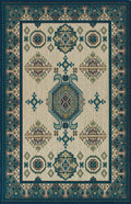 Traditional, Transitional, Oriental, Medallion, Border, Cut Pile 2'2