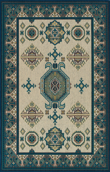 Traditional, Transitional, Oriental, Medallion, Border, Cut Pile 2'2" X 8' Runner Multi Polypropylene