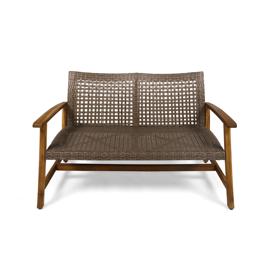 Hampton Wood Wicker Seat Natural Metal & Wood