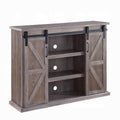 Rustic Natural 2 Door Tv Stand Natural Rustic Primary Living Space 40 49 Inches 40 49 Inches Solid Wood Mdf