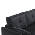 United We Win Furniture, Modular L Shaped Sofa, Modular Long Sofa With Reversible Chaise Lounge, Sofa Bed, Sleeper Sofa, Modular Sofa Combination With Storage Seats. Black Velvet 3 Seat