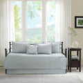 6 Piece Reversible Daybed Cover Set Grey Daybed Grey Cotton