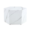Modern Mdf Coffee Table, With Complex Texture Patterns, Style And Texture Coffee Table To Redefine Your Interior Decoration And Enhance Your Living Space, Stylish And Durable Design White Mdf