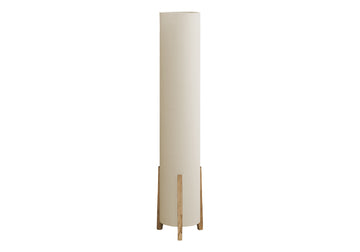 Lighting, 50"H, Floor Lamp, Brown Wood Look, Ivory Cream Shade, Contemporary Brown Solid Wood