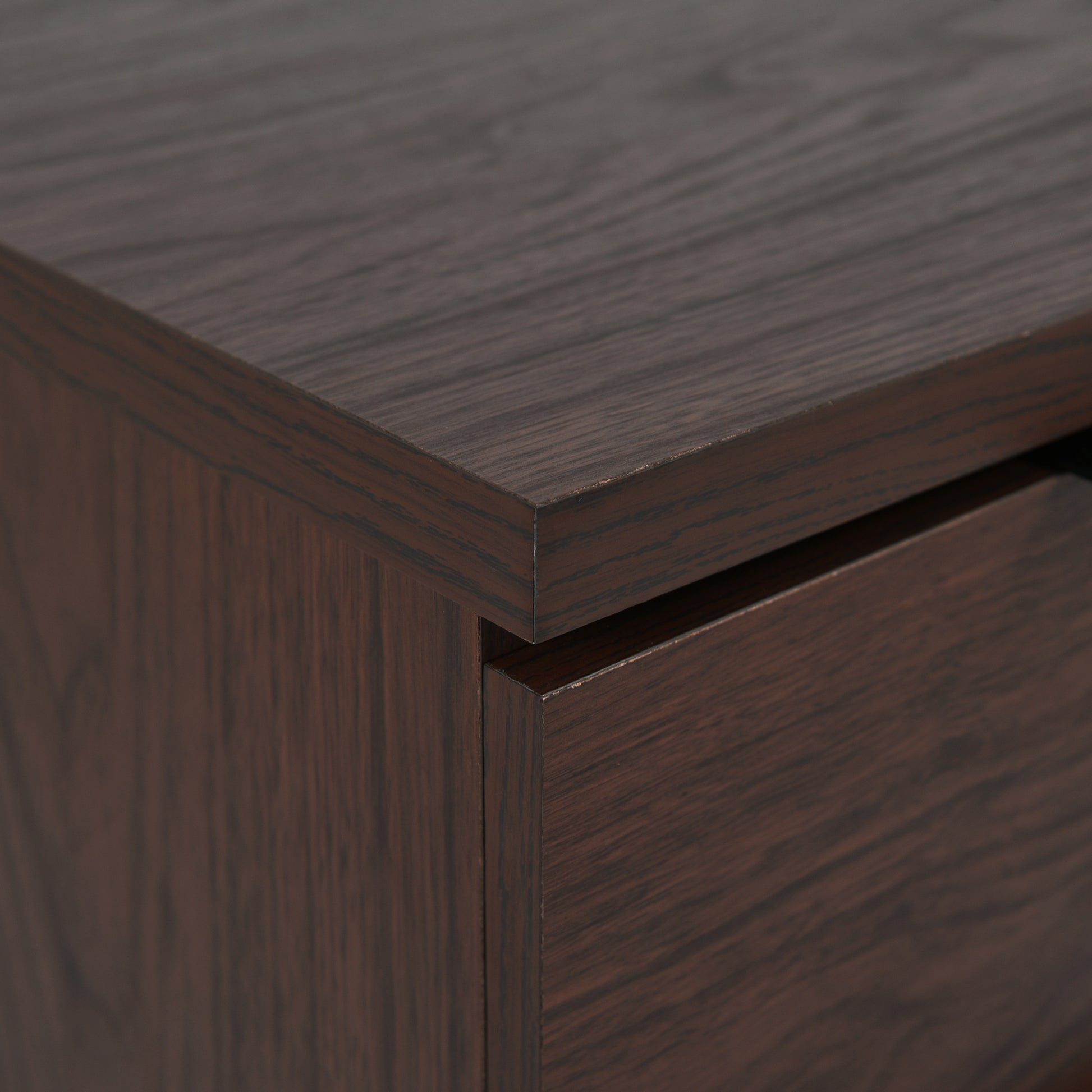 3 Drawer Wide Chest Walnut Mdf