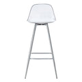 Modern Comfortable Cushioned Bar Chair With Metal