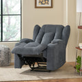 Massage Recliner Charcoal Fabric