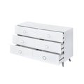 White 6 Drawer Dresser White Bedroom Modern Particle Board