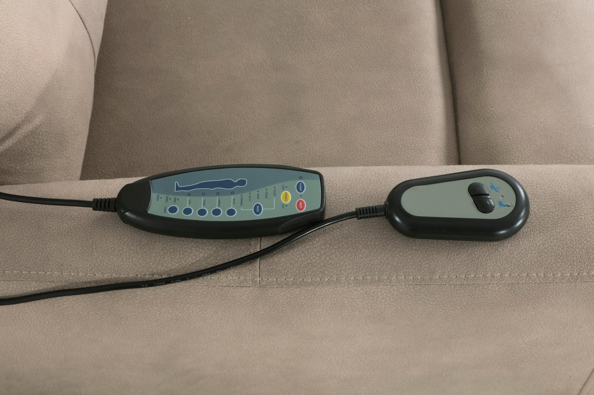 Power Lift Chair With Massage And Heat Comfort Brown Microfiber Upholstery Living Room Furniture 1Pc Power Reclining Motion Chair Brown Microfiber Wood Primary Living Space Plywood,Solid Wood