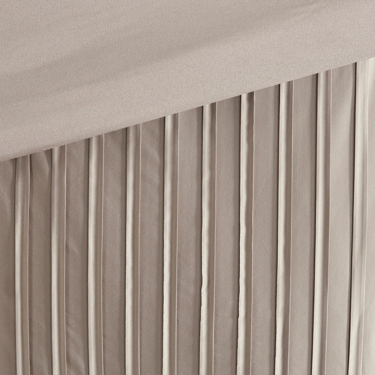 7 Piece Polyester Charmeuse Comforter Set Taupe King King Taupe Polyester