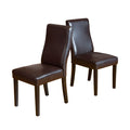 Corbin Kd Dining Chair Brown Leather