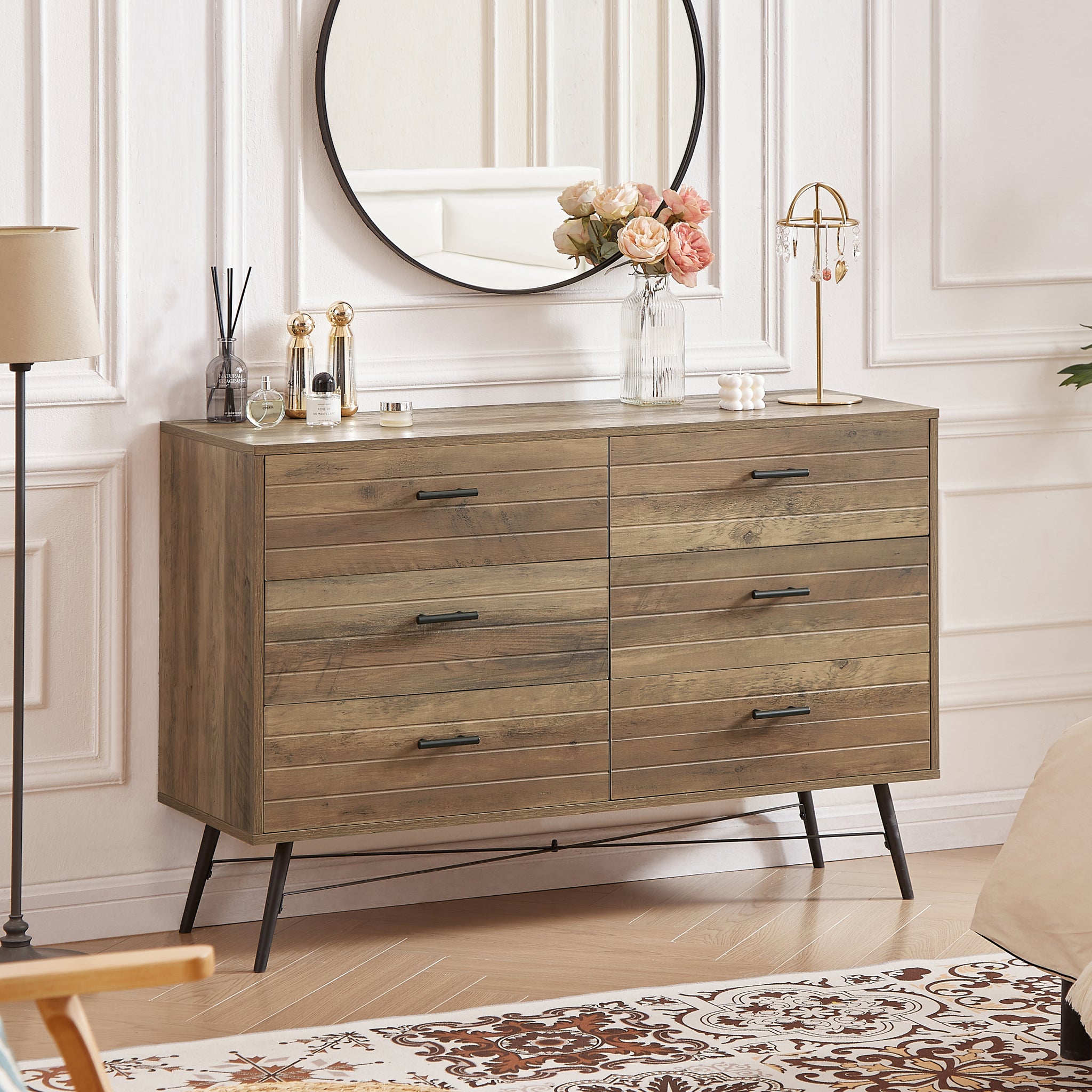 6 Drawer Chest, 6 Drawer Dresser Tv Stand For Tv, Dressers Bedroom Fur