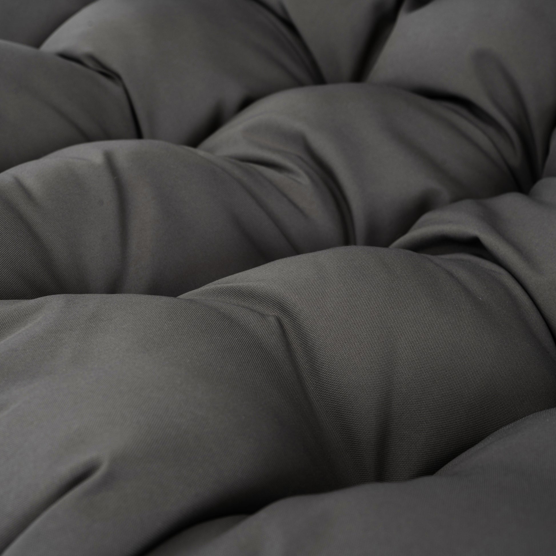 2 Persons Egg Chair With Stand Indoor Outdoor Swing Chair Patio Wicker Hanging Egg Chair Hanging Basket Chair With Stand For Bedroom Living Room Balcony Gray Steel