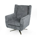 Swivel Chair Grey Fabric